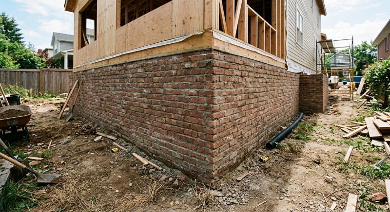 Brick Foundation Installation in Worcester, MA